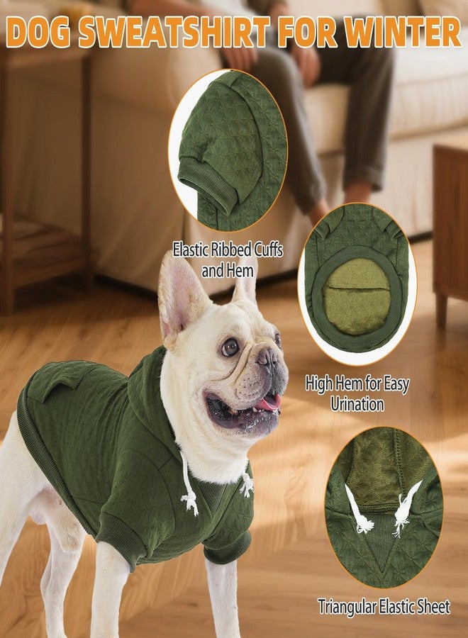 KOOLTAIL Small Dog Sweater, Ultra-Warm & Soft Winter Fall Sphynx Cat Clothes for Cats Only, Lightweight Dog Hoodie Sweatshirt for Small Dogs Boy Girl Yorkie, Chihuahua, Shih-Tzu, Puppy, Green XXS - Image 2